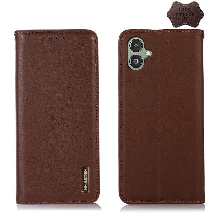 KHAZNEH Custodia per telefono in pelle di vacchetta con strato superiore nappa, For Samsung Galaxy F14 5G, For Xiaomi 13 Ultra