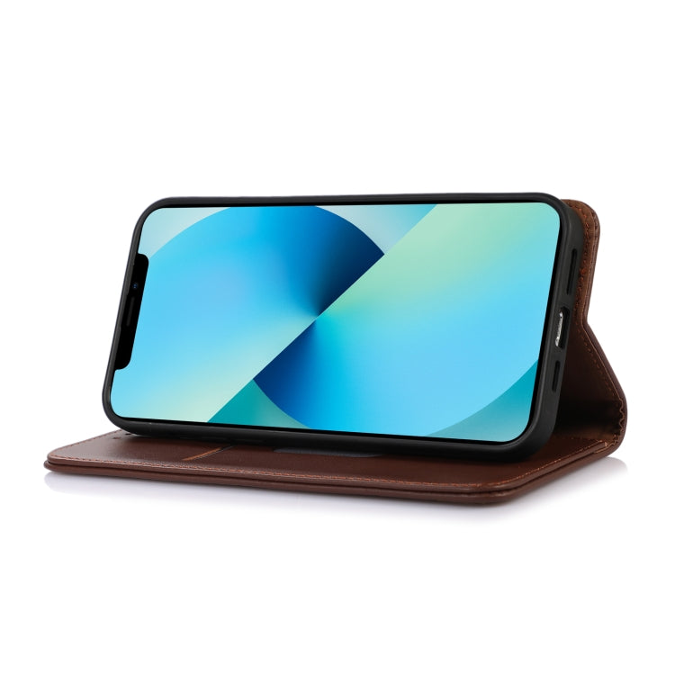 KHAZNEH Custodia per telefono in pelle di vacchetta con strato superiore nappa, For Samsung Galaxy F14 5G, For Xiaomi 13 Ultra
