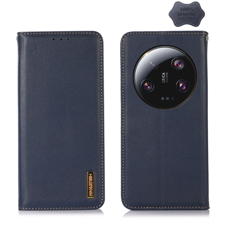 KHAZNEH Custodia per telefono in pelle di vacchetta con strato superiore nappa, For Samsung Galaxy F14 5G, For Xiaomi 13 Ultra