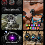 LC16 1,32 pollici IP68 Sport impermeabile Sport all'aria aperta Smart Watch, supporto chiamate Bluetooth / monitoraggio della frequenza cardiaca