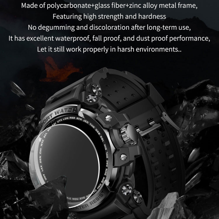 LC16 1,32 pollici IP68 Sport impermeabile Sport all'aria aperta Smart Watch, supporto chiamate Bluetooth / monitoraggio della frequenza cardiaca