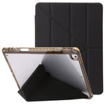 Custodia per tablet in pelle con deformazione acrilica trasparente, For iPad 10.2 2021 / 2020 / 10.5
