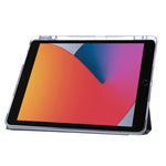 Custodia per tablet in pelle con deformazione acrilica trasparente, For iPad 10.2 2021 / 2020 / 10.5