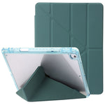 Custodia per tablet in pelle con deformazione acrilica trasparente, For iPad 10.2 2021 / 2020 / 10.5