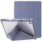 Custodia per tablet in pelle con deformazione acrilica trasparente, For iPad 10.2 2021 / 2020 / 10.5