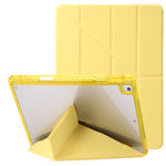 Custodia per tablet in pelle con deformazione acrilica trasparente, For iPad 10.2 2021 / 2020 / 10.5