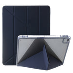 Custodia per tablet in pelle con deformazione acrilica trasparente, For iPad 10.2 2021 / 2020 / 10.5