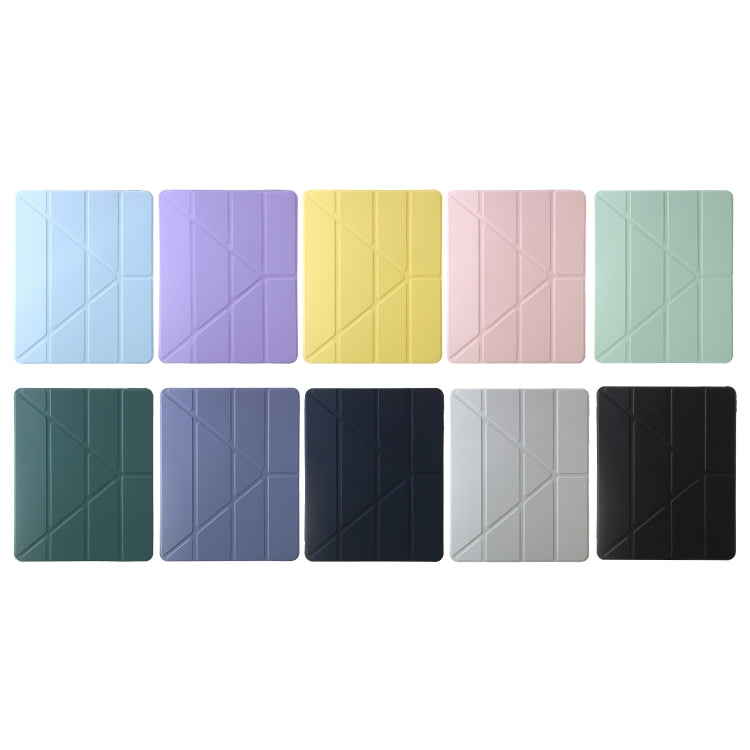 Custodia per tablet in pelle con deformazione acrilica trasparente, For iPad 10.2 2021 / 2020 / 10.5