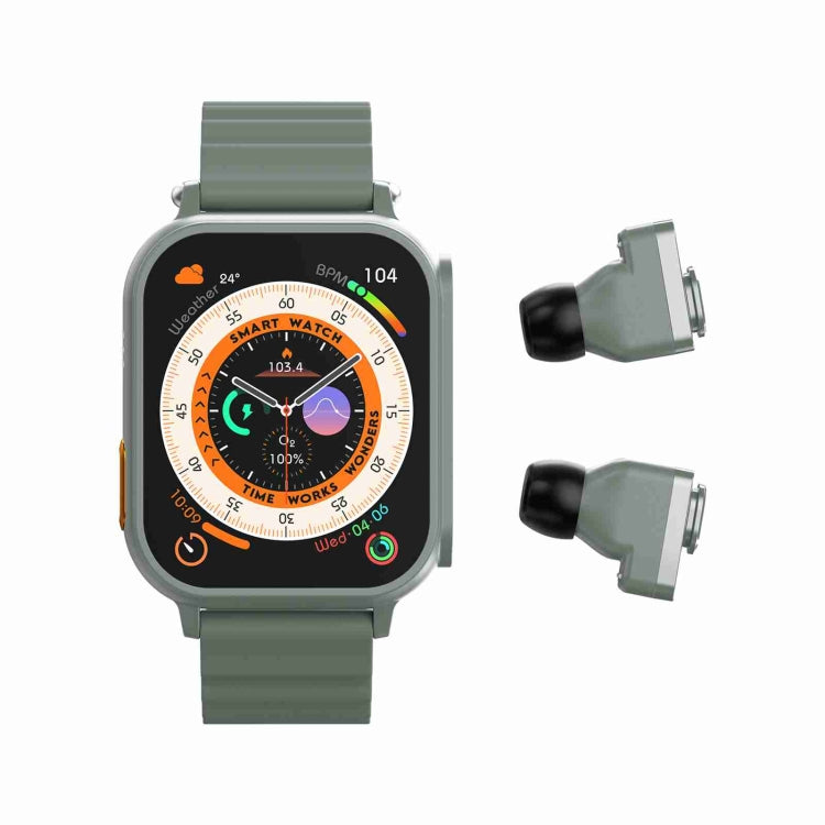 N22 2 in 1 1,96 pollici HD Display Sport Bluetooth Call Earphone Smart Watch
