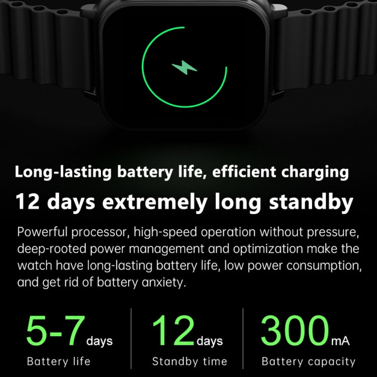 N22 2 in 1 1,96 pollici HD Display Sport Bluetooth Call Earphone Smart Watch