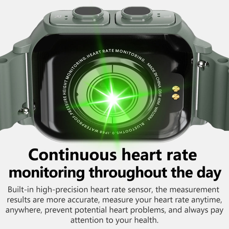 N22 2 in 1 1,96 pollici HD Display Sport Bluetooth Call Earphone Smart Watch