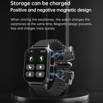 N22 2 in 1 1,96 pollici HD Display Sport Bluetooth Call Earphone Smart Watch