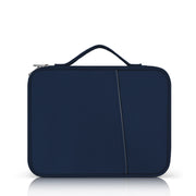 Borsa in pelle con trama di stoffa portatile, For 9.7-11 inch Laptop