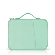 Borsa in pelle con trama di stoffa portatile, For 9.7-11 inch Laptop