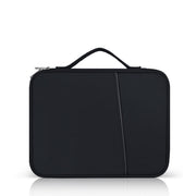 Borsa in pelle con trama di stoffa portatile, For 9.7-11 inch Laptop