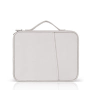 Borsa in pelle con trama di stoffa portatile, For 9.7-11 inch Laptop