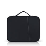 Borsa in pelle con trama di stoffa portatile, For 12.9-13 inch Laptop