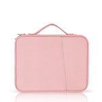Borsa in pelle con trama di stoffa portatile, For 12.9-13 inch Laptop