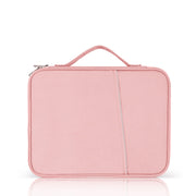 Borsa in pelle con trama di stoffa portatile, For 12.9-13 inch Laptop