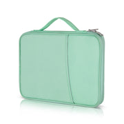 Borsa in pelle con trama di stoffa portatile, For 12.9-13 inch Laptop