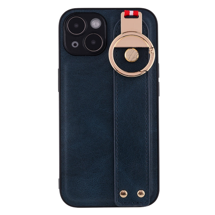 Custodia per telefono posteriore in pelle con cinturino, For iPhone 14, For iPhone 14 Plus