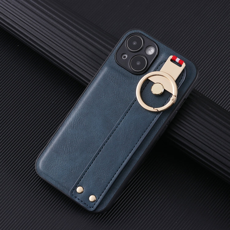 Custodia per telefono posteriore in pelle con cinturino, For iPhone 14, For iPhone 14 Plus