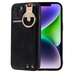 Custodia per telefono posteriore in pelle con cinturino, For iPhone 14, For iPhone 14 Plus
