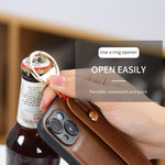 Custodia per telefono posteriore in pelle con cinturino, For iPhone 14, For iPhone 14 Plus