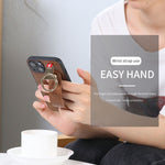 Custodia per telefono posteriore in pelle con cinturino, For iPhone 14, For iPhone 14 Plus