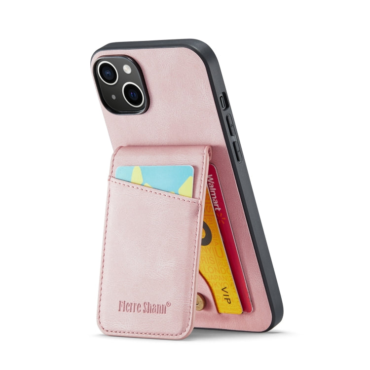 Fierre Shann Crazy Horse Porta carte Cover posteriore Custodia per cellulare in PU, For iPhone 13, For iPhone 13 Pro, For iPhone 13 Pro Max, For iPhone 12 / 12 Pro