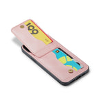 Fierre Shann Crazy Horse Porta carte Cover posteriore Custodia per cellulare in PU, For iPhone 13, For iPhone 13 Pro, For iPhone 13 Pro Max, For iPhone 12 / 12 Pro