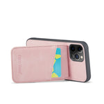 Fierre Shann Crazy Horse Porta carte Cover posteriore Custodia per cellulare in PU, For iPhone 12 Pro Max, For iPhone SE 2022 / 2020 / 7 / 8