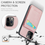 Fierre Shann Crazy Horse Porta carte Cover posteriore Custodia per cellulare in PU, For iPhone 12 Pro Max, For iPhone SE 2022 / 2020 / 7 / 8