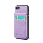 Fierre Shann Crazy Horse Porta carte Cover posteriore Custodia per cellulare in PU, For iPhone 12 Pro Max, For iPhone SE 2022 / 2020 / 7 / 8