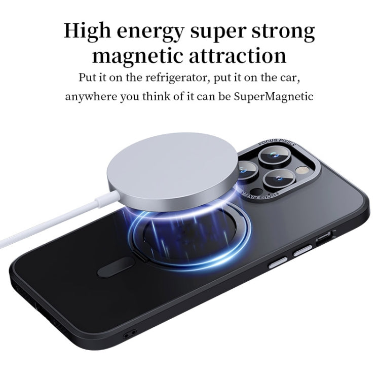 360 Rotante MagSafe Magnetic Skin Feel Custodia per telefono, For iPhone 14 Pro Max, For iPhone 14 Pro, For iPhone 14 Plus, For iPhone 14