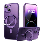 360 Rotante MagSafe Magnetic Skin Feel Custodia per telefono, For iPhone 14 Pro Max, For iPhone 14 Pro, For iPhone 14 Plus, For iPhone 14