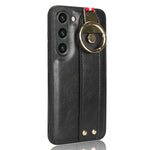 Custodia per telefono posteriore in pelle con cinturino, For Samsung Galaxy S23 5G, For Samsung Galaxy S23 Ultra 5G, For Samsung Galaxy S22 5G