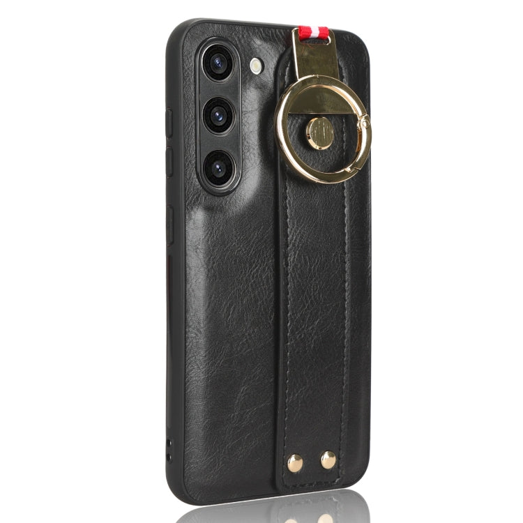 Custodia per telefono posteriore in pelle con cinturino, For Samsung Galaxy S23 5G, For Samsung Galaxy S23 Ultra 5G, For Samsung Galaxy S22 5G