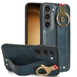 Custodia per telefono posteriore in pelle con cinturino, For Samsung Galaxy S23 5G, For Samsung Galaxy S23 Ultra 5G, For Samsung Galaxy S22 5G