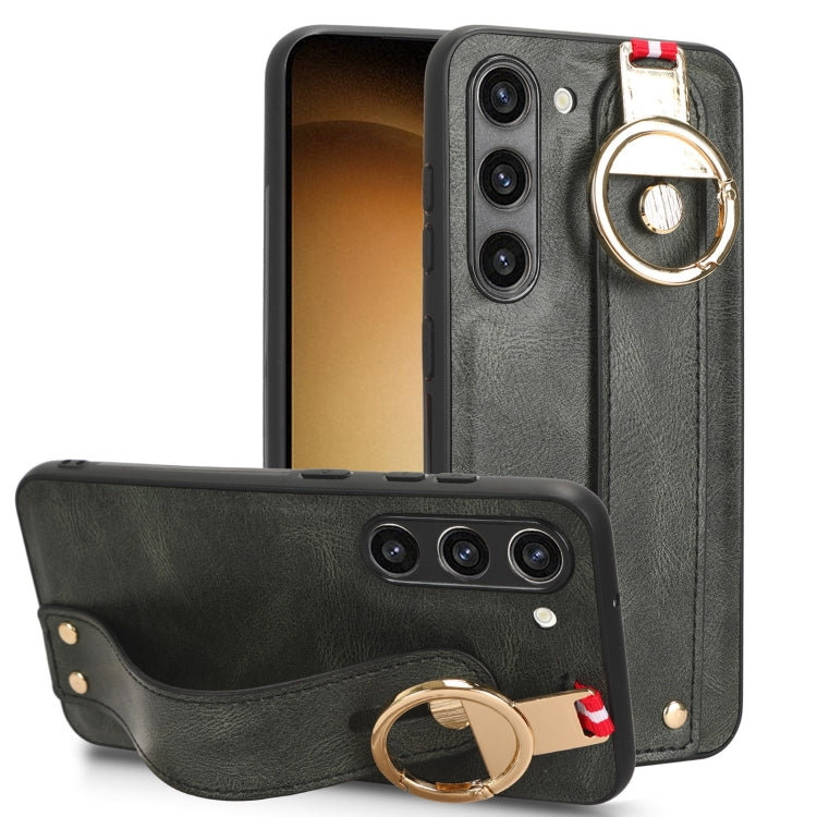 Custodia per telefono posteriore in pelle con cinturino, For Samsung Galaxy S23 5G, For Samsung Galaxy S23 Ultra 5G, For Samsung Galaxy S22 5G