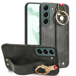 Custodia per telefono posteriore in pelle con cinturino, For Samsung Galaxy S23 5G, For Samsung Galaxy S23 Ultra 5G, For Samsung Galaxy S22 5G
