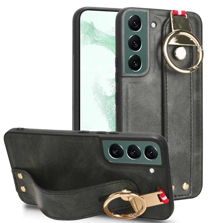 Custodia per telefono posteriore in pelle con cinturino, For Samsung Galaxy S23 5G, For Samsung Galaxy S23 Ultra 5G, For Samsung Galaxy S22 5G
