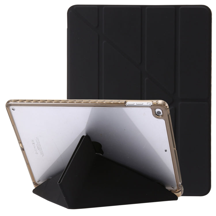 Custodia per tablet in pelle con deformazione acrilica trasparente, For iPad Pro 11 2022 / 2021 / 2020, For iPad Air / Air 2 / 9.7 2018 / 2017