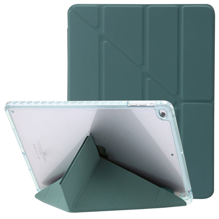 Custodia per tablet in pelle con deformazione acrilica trasparente, For iPad Pro 11 2022 / 2021 / 2020, For iPad Air / Air 2 / 9.7 2018 / 2017