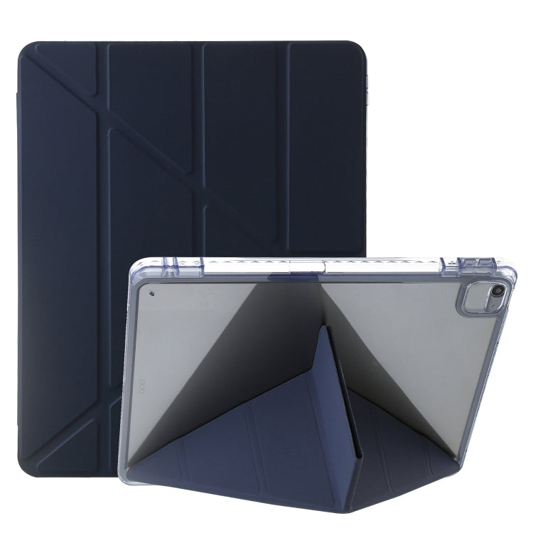 Custodia per tablet in pelle con deformazione acrilica trasparente, For iPad Pro 11 2022 / 2021 / 2020, For iPad Air / Air 2 / 9.7 2018 / 2017