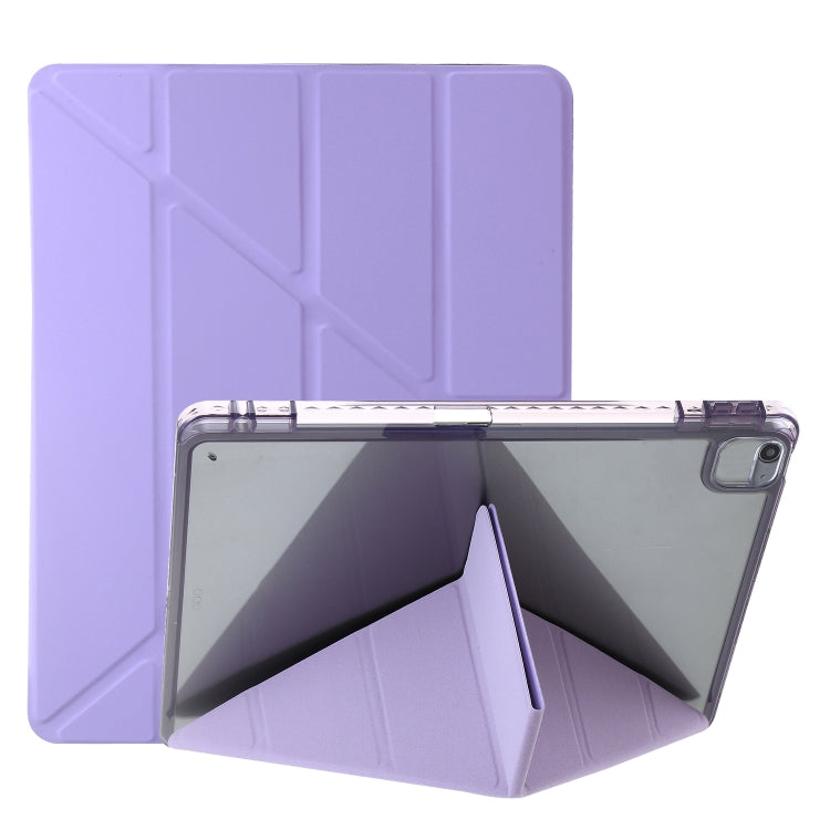 Custodia per tablet in pelle con deformazione acrilica trasparente, For iPad Pro 11 2022 / 2021 / 2020, For iPad Air / Air 2 / 9.7 2018 / 2017