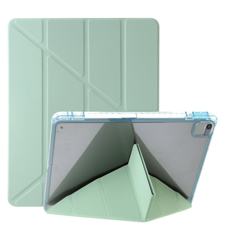 Custodia per tablet in pelle con deformazione acrilica trasparente, For iPad Pro 11 2022 / 2021 / 2020, For iPad Air / Air 2 / 9.7 2018 / 2017