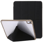 Custodia per tablet in pelle con deformazione acrilica trasparente, For iPad 10th Gen 10.9 2022, For iPad Pro 12.9 2022 / 2021 / 2020