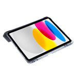 Custodia per tablet in pelle con deformazione acrilica trasparente, For iPad 10th Gen 10.9 2022, For iPad Pro 12.9 2022 / 2021 / 2020
