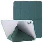 Custodia per tablet in pelle con deformazione acrilica trasparente, For iPad 10th Gen 10.9 2022, For iPad Pro 12.9 2022 / 2021 / 2020